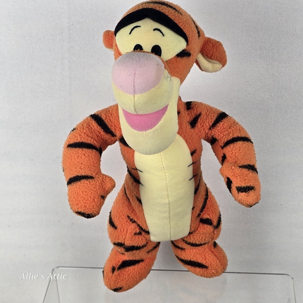 Winnie The Pooh Tigger Rattle 11" Plush Stuffed Animal Doll Bear Tiger Baby Toy - Picture 2 of 6